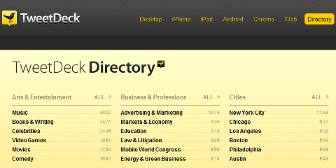 tweetdeck directory