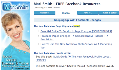 Facebook專家Mari Smith就鼓勵粉絲在她的頁面上問問題