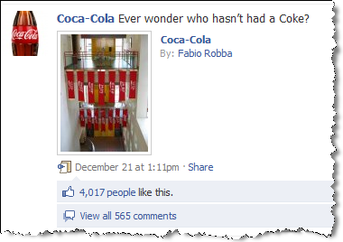 coca-cola on facebook