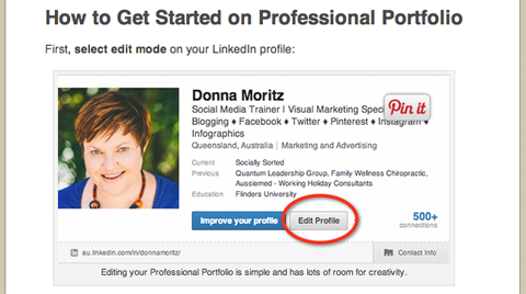linkedin professional profile
