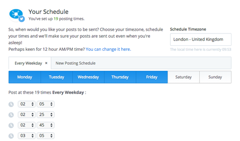 buffer posting schedule