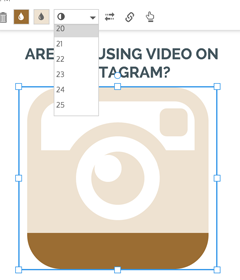 icon chart infographic creation on instagram