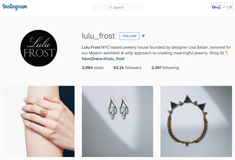 lulu frost instagram profile