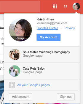 new google plus profile access