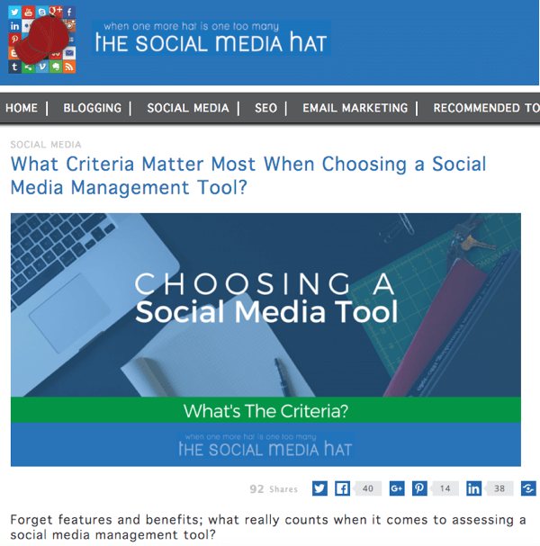 the social media hat blog