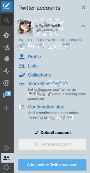 tweetdeck add account