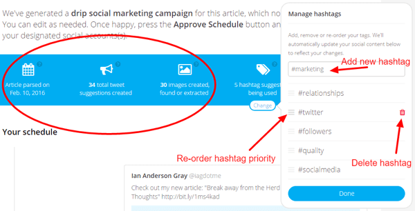 missinglettr manage hashtags