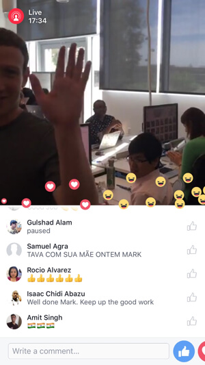 facebook live video engagement
