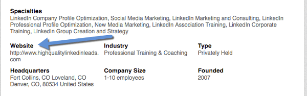 LinkedIn Company Page