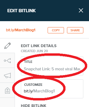 bitly create link