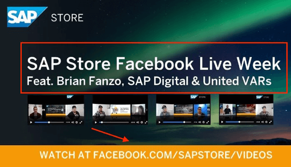 sap store facebook live week