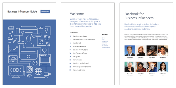 Facebook's new Business Influencer Guide helps business leaders get started, build a strategy and connect with their audience on Facebook.