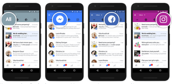 Facebook made it possible for businesses to link their Facebook, Messenger and Instagram accounts into one inbox so they can manage communications in a single place.