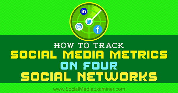 How to Track Social Media Metrics on Four Social Networks by Joe Griffin on Social Media Examiner