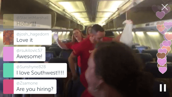 In this Periscope broadcast, Southwest's Culture Committee shows how the company keeps their planes clean.