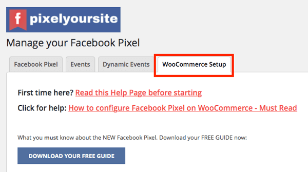 The PixelYourSite plugin's WooCommerce integration lets you set up ecommerce events for your store.