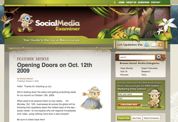 SocialMediaExaminer.com in October 2012.