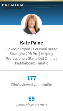 View a snapshot of your LinkedIn profile when you log into the newest version of LinkedIn.