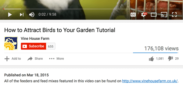 Since YouTube may be a user's first touchpoint, always place a link to your site in your description.