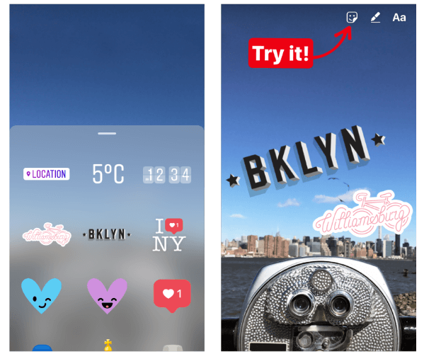 Instagram rolled out an early version of geostickers in Instagram Stories for New York City and Jakarta. 