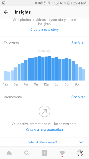 Use Instagram analytics to get information about your followers.