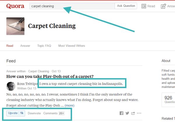 Tools like Quora can help you understand what problems your audience or potential audience has that are relevant to your area of expertise.