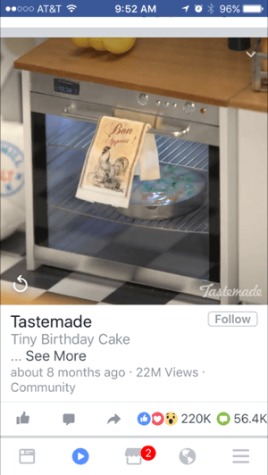 facebook mobile video with high engagement