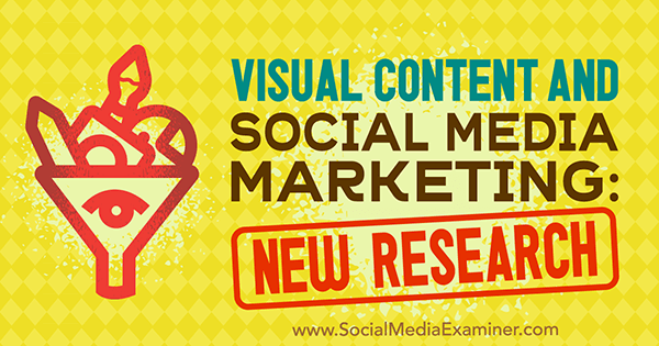 Visual Content and Social Media Marketing: New Research by Michelle Krasniak for Social Media Examiner