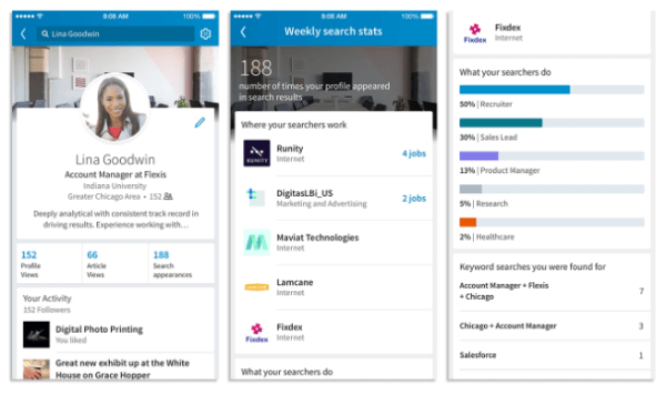 LinkedIn rolled out a new search feature on mobile and desktop that makes it easier to be found for new jobs or professional opportunities.