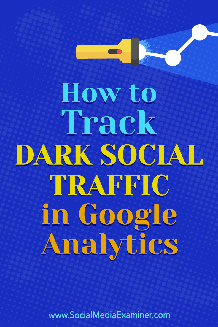 How to Track Dark Social Traffic in Google Analytics by Rachel Moore on Social Media Examiner.