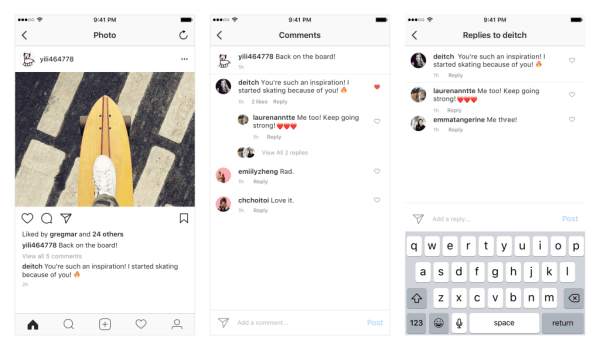 Instagram will roll out threaded comments on iOS and Android over the coming weeks.