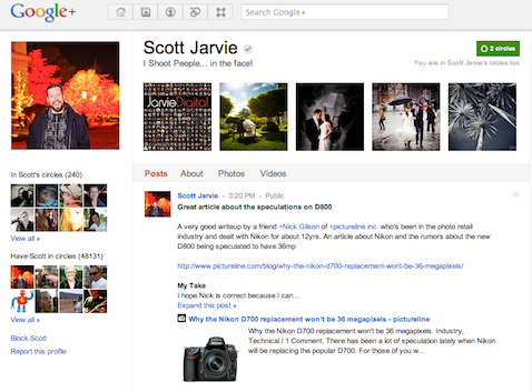 jarvie google+ page