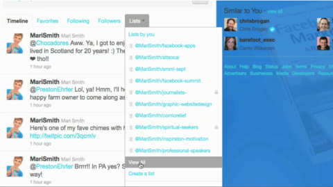 twitter lists