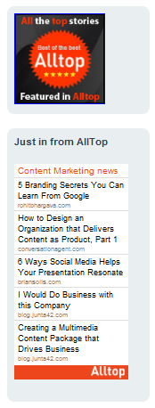 content marketing today alltop