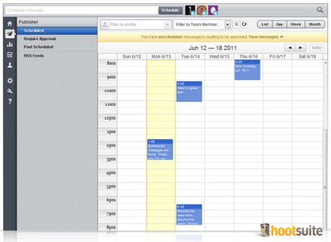 hootsuite scheduler
