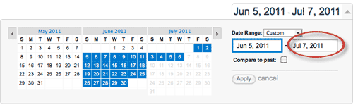 GA Date Range