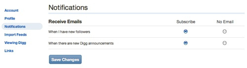 New Digg Notifications