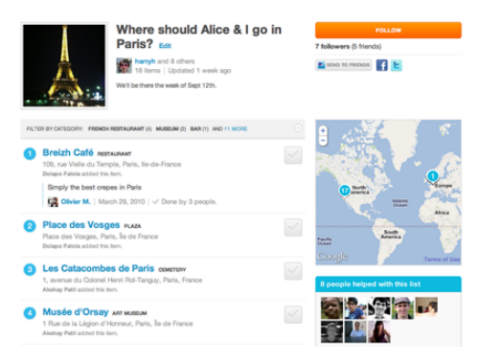 foursquare lists