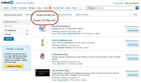 linkedin groups you may like
