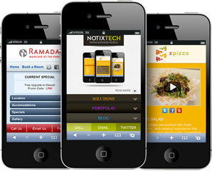 Beispiele für mobile Websites