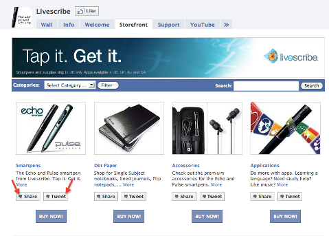 livescribe store front
