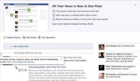 facebook top stories