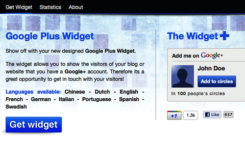 google+ widget