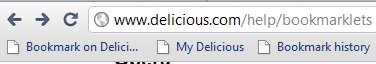 Delicious Bookmarklets