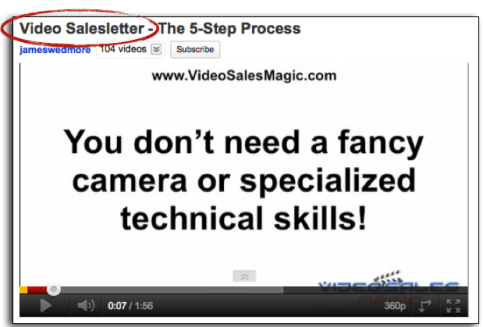 video sales letter