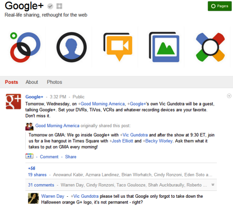 Google+ Pages - Google+