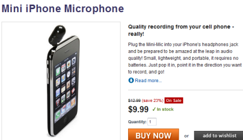 mini iphone microphone