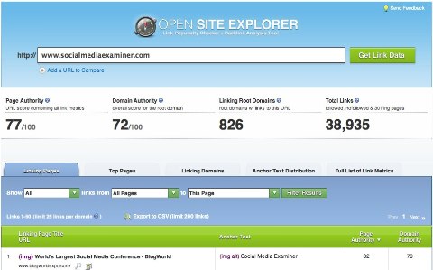 open site explorer