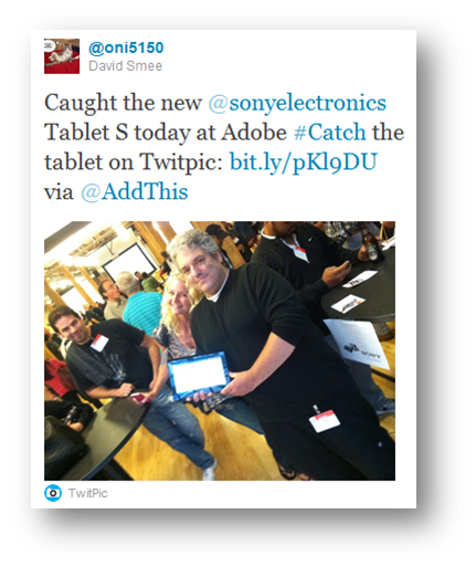 sony catch tablet adobe