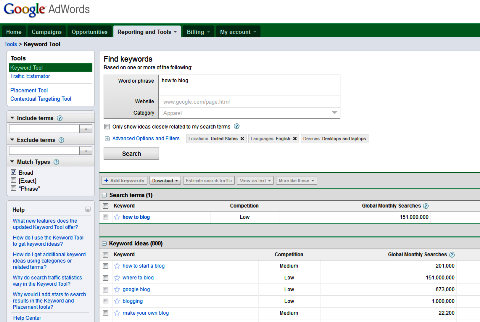 adwords how to blog